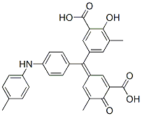 CAS#: 5852-33-5， 5-[(3-Carboxy-5-Methyl-4-Oxo-2,5-Cyclohexadien-1-Ylidene)[4-[(4-Tolyl)Amino]Phenyl]Methyl]-3-Methylsalicylic Acid