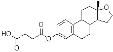 结构式 CAS# 58534-72-8, 4-氧代-4-{[17-氧代雌甾-1,3,5(10)-三烯-3-基]氧基}丁酸