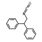 structure of CAS# 58749-50-1, 1,1'-(2-Isocyanato-1,1-Ethanediyl)Dibenzene;2,2-Diphenylethyl isocyanate;2,2-DIPHENYLETHYLISOCYANATE;22-DIPHENYLETHYLISOCYANATE97