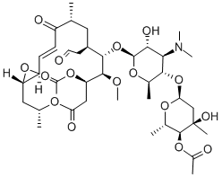CAS#: 58880-22-1， (12S,13S)-9-Deoxy-12,13-Epoxy-12,13-Dihydro-9-Oxoleucomycin V 3,4''-Diacetate