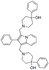 CAS#: 58892-65-2， 1,1'-[(2-Phenyl-1,3-Indolizinediyl)Bis(Methylene)]Bis(4-Phenyl-4-Piperidinol)