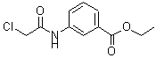 structure of CAS# 58915-19-8, Ethyl 3-[(Chloroacetyl)Amino]Benzoate;3-(2-Chloro-acetylamino)-benzoic acid ethyl ester;3-Chloroacetamido-benzoic acid ethyl ester;benzoic acid, 3-[(chloroacetyl)amino], ethyl ester