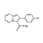 CAS#: 58963-35-2， 1-[2-(4-Chlorophenyl)-3-Indolizinyl]Ethanone