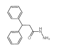 structure of CAS# 58973-41-4, beta-Phenylhydrocinnamic Acid Hydrazide;3,3-Di(Phenyl)Propionohydrazide;Hydrocinnamic Acid, Beta-Phenyl-, Hydrazide;Beta-Phenylhydrocinnamic Acid Hydrazide
