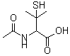 结构式 CAS# 59-53-0, N-乙酰基-DL-青霉胺