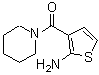 结构式 CAS# 590351-58-9, 1-[(2-氨基-3-噻吩基)羰基]-哌啶