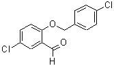 结构式 CAS# 590360-27-3, 5-氯-2-[(4-氯苄基)氧基]苯甲醛