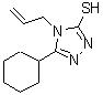 结构式 CAS# 590376-61-7, 4-烯丙基-5-环己基-4H-1,2,4-三唑-3-硫醇