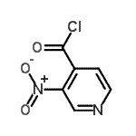 structure of CAS# 59290-83-4, 3-Nitroisonicotinoyl Chloride;3-nitroisonicotinoyl chloride