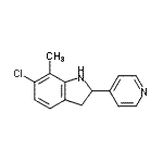 CAS#: 593233-51-3， 6-Chloro-7-Methyl-2-(4-Pyridinyl)Indoline