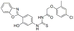 CAS 登录号：593238-75-6， N-[[[4-(2-苯并恶唑基)-3-羟基苯基]氨基]硫代甲酰]-2-(4-氯-2-甲基苯氧基)-乙酰胺