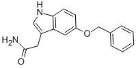 structure of CAS# 5933-28-8, 5-Benzyloxyindole-3-Acetamide;2-[5-(Benzyloxy)-1H-Indol-3-Yl]Acetamide;2-[5-(Phenylmethoxy)-1H-Indol-3-Yl]Ethanamide;Nsc73393