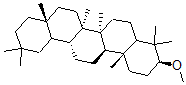 structure of CAS# 5945-45-9, Miliacin;3Beta-Methoxyolean-18-Ene;Olean-18-Ene, 3-Methoxy-, (3Beta)-