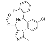 CAS#: 59468-84-7， 4-Acetoxy-8-Chloro-6-(2-Fluorophenyl)-1-Methyl-4H-Imidazo[1,5-a][1,4]Benzodiazepine