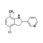 CAS#: 594820-95-8， 4-Chloro-7-Methyl-2-(3-Pyridinyl)Indoline