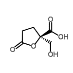 CAS#: 594845-77-9， (2R)-2-(Hydroxymethyl)-5-Oxotetrahydro-2-Furancarboxylic Acid