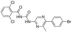 CAS#: 59489-59-7， N-(((5-(4-Bromophenyl)-6-methyl-2-pyrazinyl)amino)carbonyl)-2,6-dichlorobenzamide