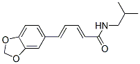 structure of CAS# 5950-12-9, 5-Benzo[1,3]Dioxol-5-Yl-N-(2-Methylpropyl)Penta-2,4-Dienamide;(2E,4E)-5-(1,3-Benzodioxol-5-Yl)-N-(2-Methylpropyl)Penta-2,4-Dienamide;5-(1,3-Benzodioxol-5-Yl)-N-Isobutyl-Penta-2,4-Dienamide;(2E,4E)-5-(1,3-Benzodioxol-5-Yl)-N-Isobutyl-Penta-2,4-Dienamide