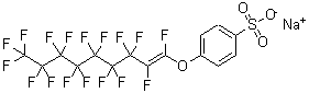 CAS#: 59536-17-3， 4-[(Heptadecafluorononen-1-Yl)Oxy]-Benzenesulfonic Acid Sodium Salt (1:1)