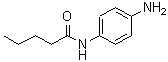 structure of CAS# 59690-87-8, N-(4-Aminophenyl)Pentanamide;MFCD03864427;Pentanoic acid (4-amino-phenyl)-amide;AN-652/41675063