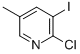 structure of CAS# 59782-91-1, 2-Chloro-3-Iodo-5-Picoline;2-Chloro-3-Iodo-5-Methylpyridine;2-CHLORO-3-IODO-5-PICOLINE