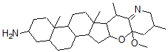 CAS#: 59957-97-0， (25beta)-16alpha,23-Epoxy-23-Methoxy-16,28-Seco-5alpha-Solanid-22(28)-En-3beta-Amine