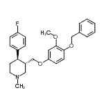 CAS#: 600135-83-9， (3S,4R)-3-{[4-(Benzyloxy)-3-methoxyphenoxy]methyl}-4-(4-fluorophenyl)-1-methylpiperidine