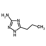 结构式 CAS# 60016-62-8, 3-丙基-1H-1,2,4-三唑-5-胺