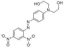 structure of CAS# 60129-67-1, 2,2'-[[4-[(2,4-Dinitrophenyl)Azo]Phenyl]Imino]Bisethanol;2-[[4-(2,4-Dinitrophenyl)Azophenyl]-(2-Hydroxyethyl)Amino]Ethanol;Ccris 7413