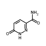 structure of CAS# 60184-73-8, 6-Oxo-1,6-Dihydro-3-Pyridazinecarboxamide;6-Hydroxypyridazine-3-carboxamide;6-oxo-1,6-dihydropyridazine-3-carboxamide;MFCD11643204