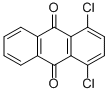 structure of CAS# 602-25-5, 1,4-Dichloroanthraquinone;1,4-Dichloro-9,10-Dihydro-9,10-Dioxoanthracene;1,4-Dichloroanthracene-9,10-Dione;1,4-Dichloro-9,10-Anthracenedione
