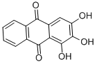 structure of CAS# 602-64-2, Anthracene Brown;1,2,3-Trihydroxy-9,10-Anthraquinone;Anthracene Brown Ff;Anthracene Brown G