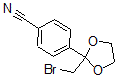 结构式 CAS# 60207-22-9, 4-[2-(溴甲基)-1,3-二氧戊环-2-基]-苯甲腈