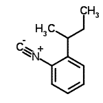 structure of CAS# 602262-04-4, 1-sec-Butyl-2-isocyanobenzene;1-(butan-2-yl)-2-isocyanobenzene;1-(sec-butyl)-2-isocyanobenzene;2-sec-butylphenyl isocyanide