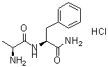 结构式 CAS# 60240-16-6, L-丙氨酰-L-苯丙氨酰胺盐酸盐(1:1)