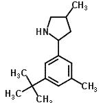 CAS#: 603068-87-7， 4-Methyl-2-[3-methyl-5-(2-methyl-2-propanyl)phenyl]pyrrolidine