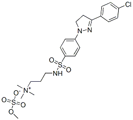 CAS#: 60317-14-8， 3-[[[4-[3-(4-Chlorophenyl)-4,5-Dihydro-1H-Pyrazol-1-Yl]Phenyl]Sulphonyl]Amino]Propyltrimethylammonium Methyl Sulphate
