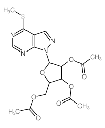 CAS#: 60355-66-0， [3,4-Diacetyloxy-5-(5-Methylsulfanyl-2,4,8,9-Tetrazabicyclo[4.3.0]Nona -2,4,7,10-Tetraen-9-Yl)Oxolan-2-Yl]Methyl Acetate