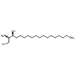 structure of CAS# 6036-76-6, (2R,3S)-2-Amino-1,3-Octadecanediol;[6036-76-6];1,3-Octadecanediol, 2-amino-, (2R,3S)-rel-;DL-erythro-1,3-Dihydroxy-2-aminooctadecane