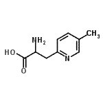 结构式 CAS# 603940-97-2, 3-(5-甲基-2-吡啶基)丙氨酸