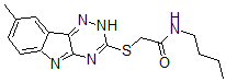 CAS#: 603946-29-8， N-Butyl-2-[(8-Methyl-2H-1,2,4-Triazino[5,6-b]Indol-3-Yl)Thio]-Acetamide