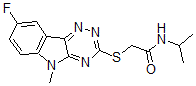CAS#: 603948-23-8， 2-[(8-Fluoro-5-Methyl-5H-1,2,4-Triazino[5,6-b]Indol-3-Yl)Thio]-N-(Isopropyl)-Acetamide