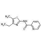 CAS#: 603955-36-8， N-(4-Ethyl-5-methyl-1,3-thiazol-2-yl)-2-pyridinecarboxamide