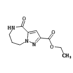 structure of CAS# 604003-26-1, Ethyl 4-oxo-5,6,7,8-tetrahydro-4H-pyrazolo[1,5-a][1,4]diazepine-2-carboxylate;ethyl4-ox<wbr>o-5,6,7,8<wbr>-tetrahyd<wbr>ro-4H-; p<wbr>yrazolo[1<wbr>,5-a][1,4<wbr>]diazepin<wbr>e-2-carbo<wbr>xylate