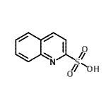 structure of CAS# 6046-38-4, 2-Quinolinesulfonic Acid;2-quinolinesulfonic acid;MFCD10574744;quinoline-2-sulfonic acid