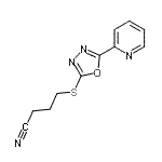 CAS#: 604739-77-7， 4-{[5-(2-Pyridinyl)-1,3,4-oxadiazol-2-yl]sulfanyl}butanenitrile