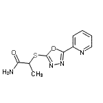 CAS#: 604739-85-7， 2-{[5-(2-Pyridinyl)-1,3,4-oxadiazol-2-yl]sulfanyl}propanamide