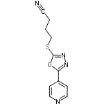 CAS#: 604740-19-4， 4-{[5-(4-Pyridinyl)-1,3,4-oxadiazol-2-yl]sulfanyl}butanenitrile