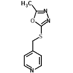CAS#: 604740-75-2， 4-{[(5-Methyl-1,3,4-oxadiazol-2-yl)sulfanyl]methyl}pyridine