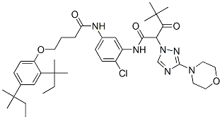 CAS#: 60520-30-1， N-[5-[[4-[2,4-Bis(Tert-Pentyl)Phenoxy]Butyryl]Amino]-2-Chlorophenyl]-alpha-Pivaloyl-3-Morpholino-1H-1,2,4-Triazole-1-Acetamide